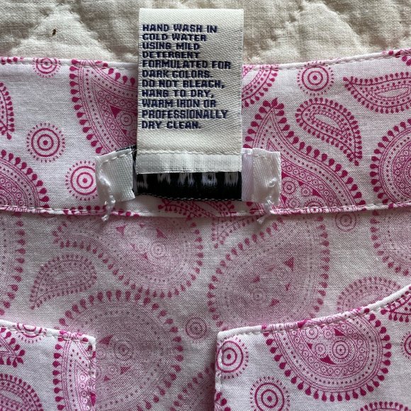 Tanner Pink Paisley 3/4 Sleeve Tunic EUC Size 12 - Picture 2 of 5